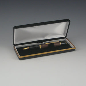 Walnut & Gold Pen with Velvet Storage Box