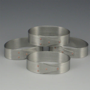 Shaker Pewter Napkin Rings (Set of 8)